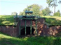 Dornburger Siel bei normalem Wasserstand