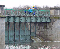 Ziehung des Pretziener Wehres